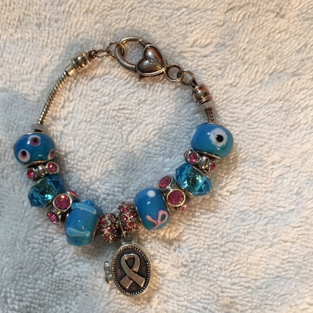 Ribbon locket bracelet